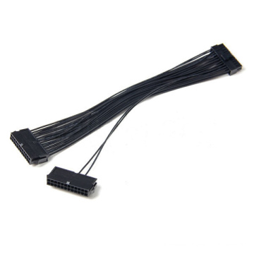 Cable de adaptador de extensión de energía de 30 pines duales PSU 24pin 30cm